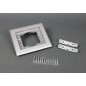 Wiremold Omnibox® 818TCAL Single Gang Rectangular Aluminum Carpet/Tile Flange