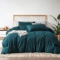 Midnight Green Duvet Cover Set – Ultra Soft 160 GSM, King Size (104"x90", 3pcs)