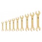 Fork Wrench – Double Open End Wrench Set of 9 Pieces (Non-Sparking, Beryllium Copper)