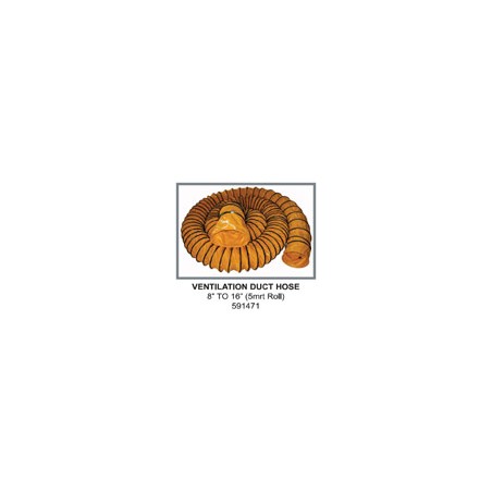 Ventilation Duct Hose 8" to 16" – 5 Meter Roll