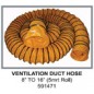 Ventilation Duct Hose 8" to 16" – 5 Meter Roll