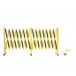 Trafford Industrial Expandable Metal Barricade – 16FT Mobile Safety Barrier Gate (Yellow & Black)