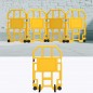 1 Panel Portable Safety Barrier – Foldable PVC Security Barricade with Reflective Warnings & Snap-Link Design