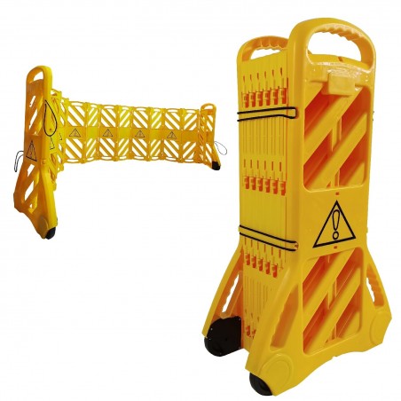 13FT Portable Driveway Fence Safety Barricade – Expandable Folding Gate for Traffic & Construction Control