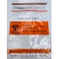 Double Zipper Specimen Bags with Absorbent Pads – 6x9in, 3-Wall, 100 Bags, Red Biohazard
