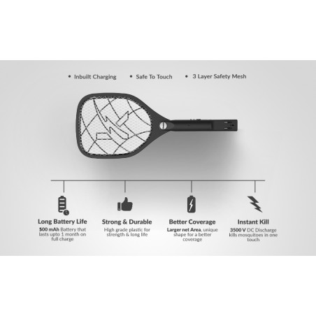 Odomos Mosquito Killer Racquet