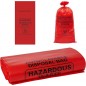Biohazard Disposal Bags with Warning Label & Sterilization Indicator – 24" x 12" x 12" x 3 mil (100 Pcs/Pack)