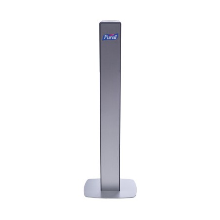 PURELL® MESSENGER™ ES8 Silver Panel Floor Stand with Dispenser
