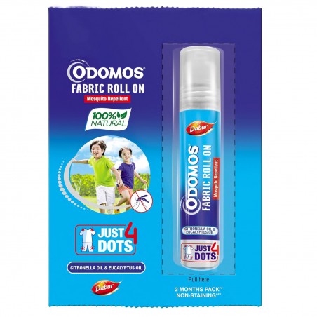 Odomos Fabric Roll-On – Natural Mosquito Repellent for Clothes