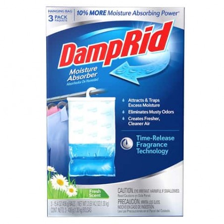 DampRid Hanging Moisture Absorber Fresh Scent 15.4 oz (Pack of 3)