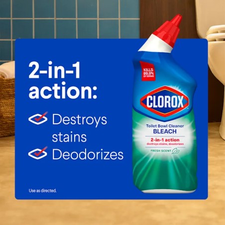 Clorox™ Toilet Bowl Cleaner – with Bleach | Fresh Scent