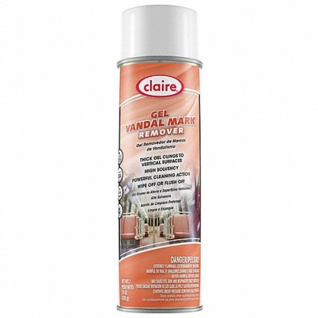 CLAIRE Graffiti Remover: Aerosol Spray Can, 20 oz, Liquid