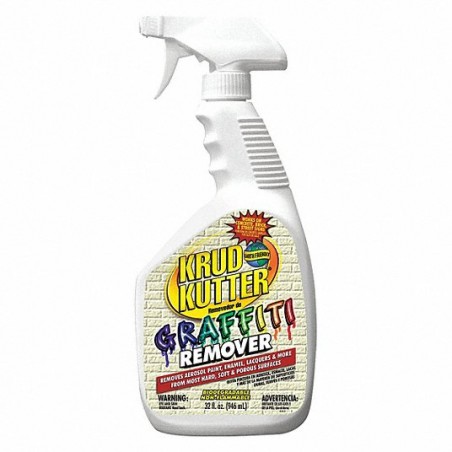KRUD KUTTER Graffiti Remover: Trigger Spray Bottle, 32 oz, Liquid