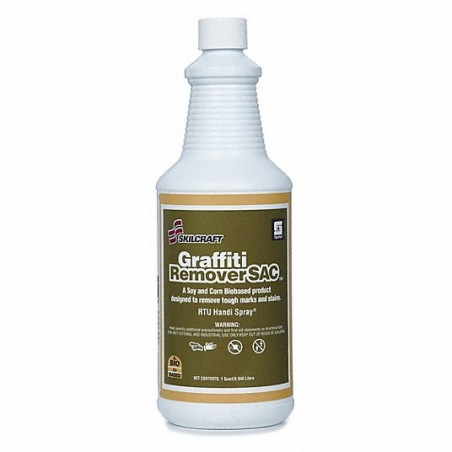 SKILCRAFT Graffiti Remover: Trigger Spray Bottle, 32 oz, Liquid
