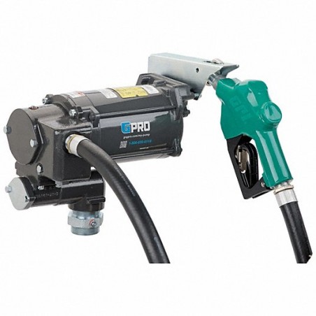 GPI Fuel Transfer Pump – 230V AC, Bung Mount, 35 GPM, Cast Iron, with Hose & Nozzle