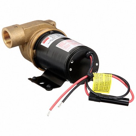 Marine Centrifugal Pump – Brass, 12V DC, 17 ft Max Head, 3/4" x 3/4" Intake/Discharge