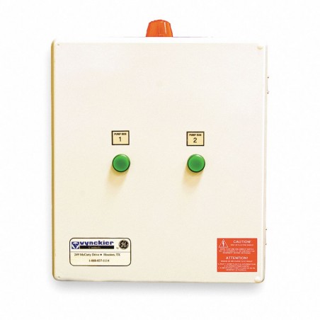 HOFFMAN VS3480V1620D Pump Control Panel, 208V/220V/480V AC, 16–20, 2 Pumps Controlled