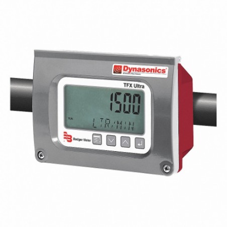 DYNASONICS DTFXE-HP-AKNB-NN Electronic Flowmeter, 3/4 Inch Pipe, Dual, -40°F to 140°F