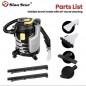 Sino Star SWD01 2-in-1 Shampoo Carpet & Upholstery Vacuum Cleaner