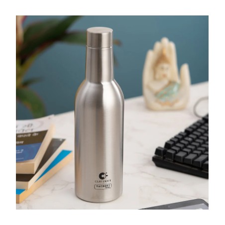 Vacbott Vino Single Walled Non-Insulated Water Bottle, 1200 ml