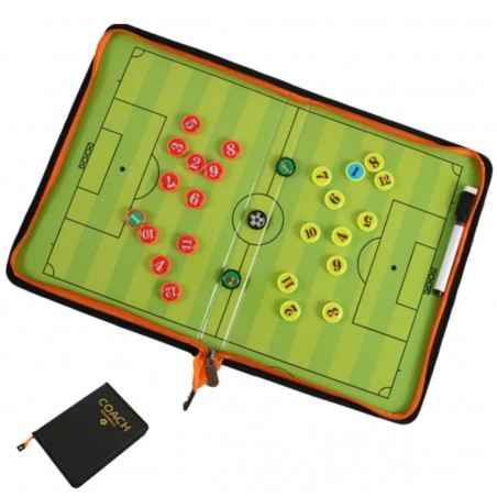 Board Soccer Football Coaching Clipboard with Marker – Tactical Match Board