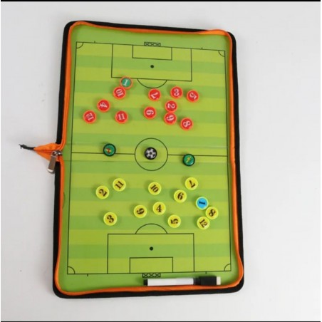 Board Soccer Football Coaching Clipboard with Marker – Tactical Match Board