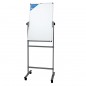 Deli H-Shaped Double-Sided Whiteboard – 90 × 180 cm