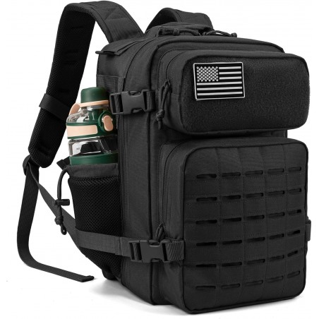 QT&QY Military Tactical Backpack 25L/35L/45L | MOLLE Daypack with Bottle Holder