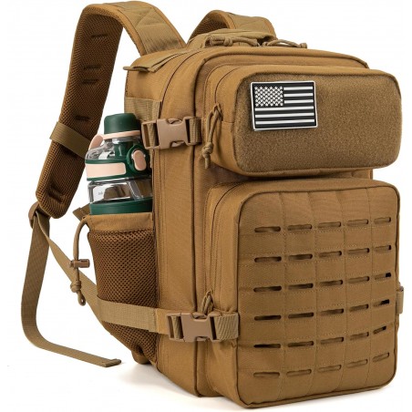 QT&QY Military Tactical Backpack 25L/35L/45L | MOLLE Daypack with Bottle Holder