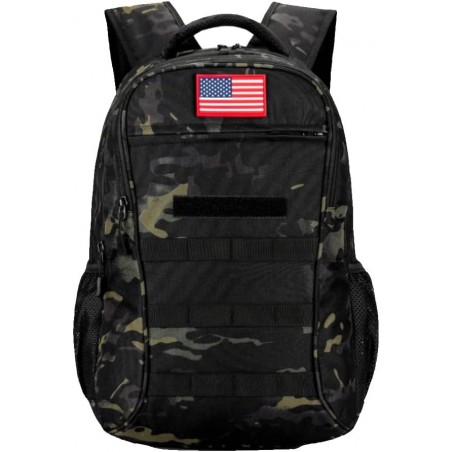 40L Camo Backpack with USB Charging Port | Outdoor Plus Army Bookbag for School & Hiking