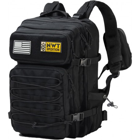 Military Tactical Backpack, Sturdy Work & Molle Laptop Rucksack, Army Pack for Hiking Camping Travel Fishing Gym