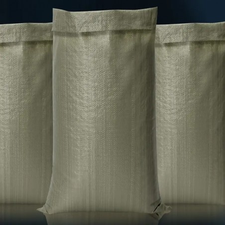25pcs Beige Woven Polypropylene Bags – Durable & Tear-Resistant