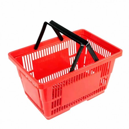 Hand Held Shopping Basket with Plastic Handle