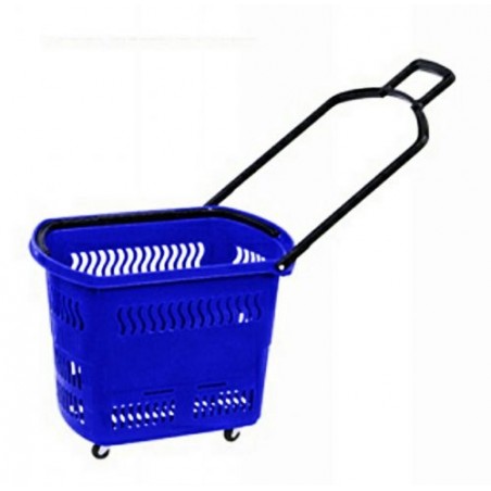 Classic 4 Wheel Supermarket Shopping Basket Trolley