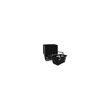 Plastic Shopping 12 Pack 21L Baskets – Black