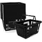 Plastic Shopping 12 Pack 21L Baskets – Black