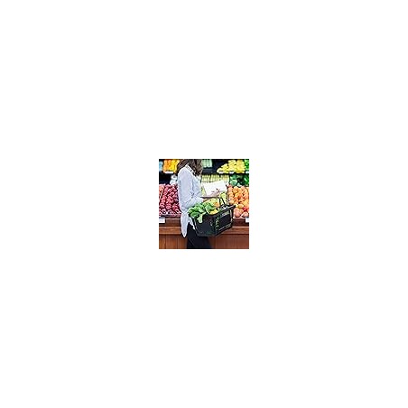 Plastic Shopping 12 Pack 21L Baskets – Black