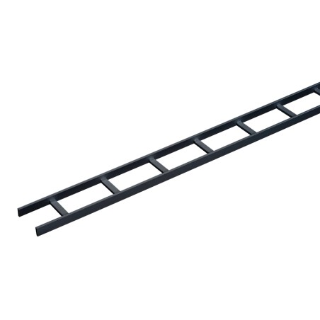 Ladder Rack Straight Sections – Black Steel, 12.00" Wide, cULus Classified