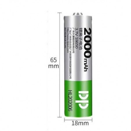 2000mAh Lithium-Ion Rechargeable Battery