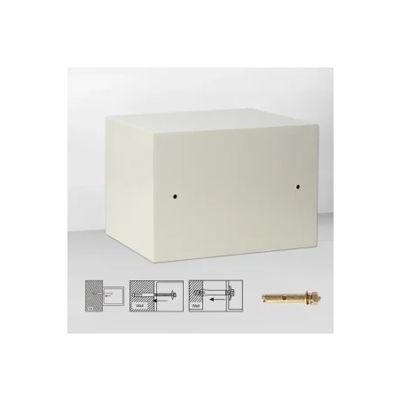 Digital Safe 20ED (White) – Small Digital & Key Lock Safe