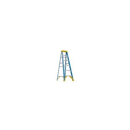 Werner FS106CZ 6ft Fiberglass Step Ladder – Type I, 250 lb, COMFORTZONE™ Step & LOCKTOP®