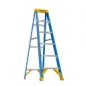 Werner FS106CZ 6ft Fiberglass Step Ladder – Type I, 250 lb, COMFORTZONE™ Step & LOCKTOP®