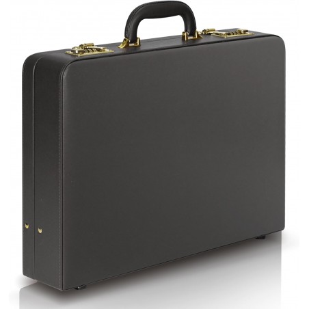 Briefcases for Men – HAESTUS Professional Leather Briefcase with Lock, Hard Shell Executive Attache Case for Laptop & Documents