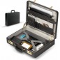 Briefcases for Men – HAESTUS Professional Leather Briefcase with Lock, Hard Shell Executive Attache Case for Laptop & Documents