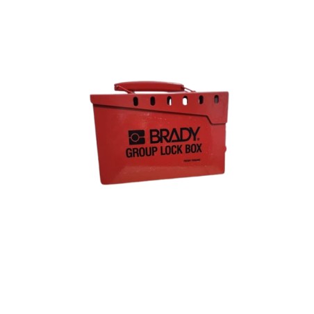 Brady 262-65699 13-Lock Group Lockout Box – Red