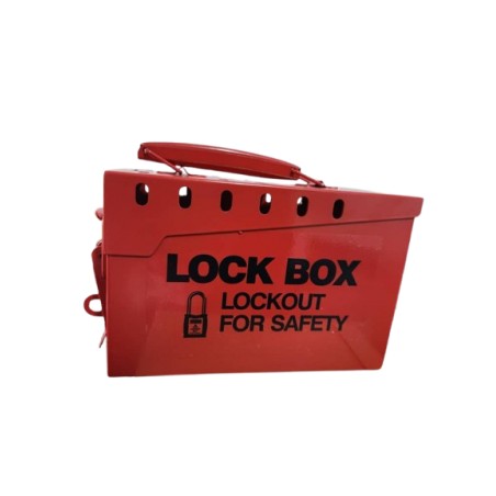 Brady 262-65699 13-Lock Group Lockout Box – Red