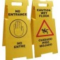 Caution Sign No Entry Wet Floor