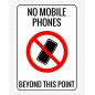 No Mobile Phones or Cameras Sign