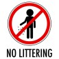 No Littering Sign