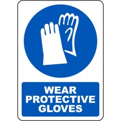 Wear Protective Gloves Sign